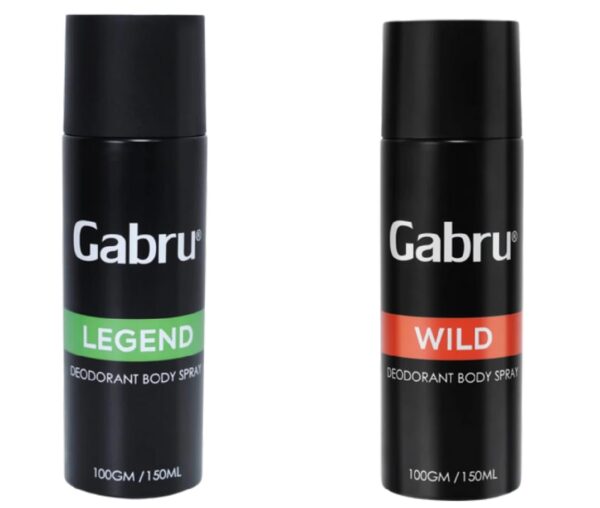 GABRU COMBO OF 2 | 150 ml X 2 | LEGEND + WILD | PREMIUM DEODRANTS